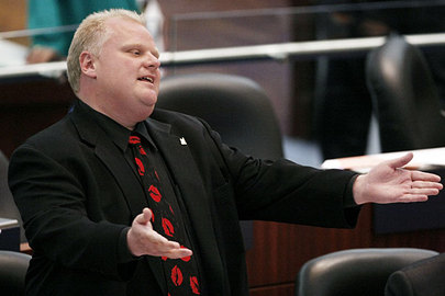 Toronto's mayor, Rob Ford